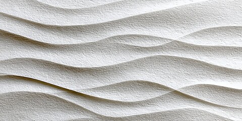 Curved Abstract Backgrounds with Wavy Paper Texture, Elegant Wave Pattern Surface and Panel Design