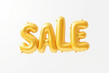 Gold Foil Balloon with Sale Message