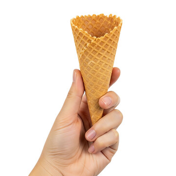 Hand of hispanic man holding biscuit  on Isolated transparent background png. generated with AI