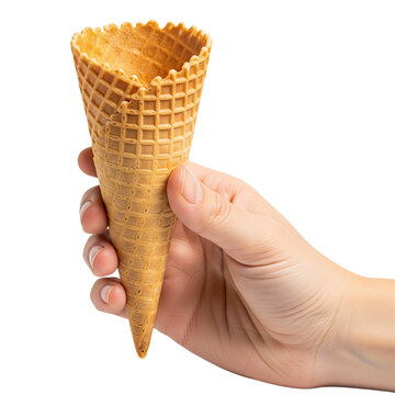 Hand of hispanic man holding biscuit  on Isolated transparent background png. generated with AI