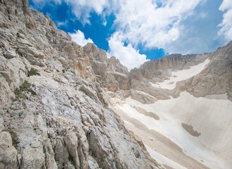 Appennini mountains, Italy - The mountain summit of central Italy, Abruzzo region, above 2500 meters