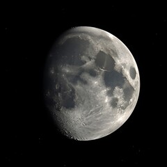 full moon over the earth