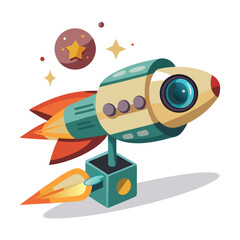 space rocket vector