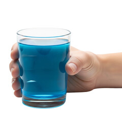 hands holding cocktails on Isolated transparent background png. generated with AI