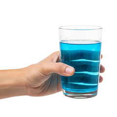 hands holding cocktails on Isolated transparent background png. generated with AI