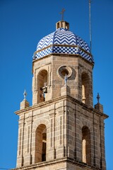Fototapeta premium ell tower of Iglesia de Nuestra Señora de la O in Rota, Spain
