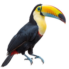 Image of Colorful Toucan Bird Isolated on Transparent Background