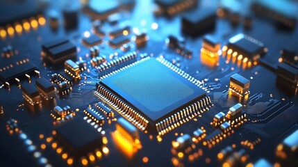 A Modern Workspace Featuring Advanced Electronics, Circuitry, and High-Tech Connectivity Innovations