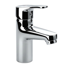 stainless steel tap on Isolated transparent background png. generated with AI
