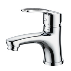 stainless steel tap on Isolated transparent background png. generated with AI