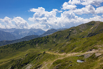 mountain landscape in summer