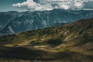 Obraz premium mountain landscape with clouds