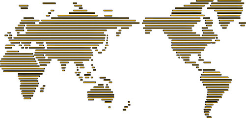 modern abstract world map decoration design silhouette illustration vector sketch  © nur