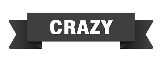 crazy ribbon isolated on transparent background. crazy ribbon