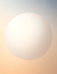 Large white sphere floats against a soft gradient background