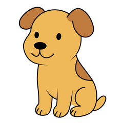Fototapeta premium Cute dog – Cartoon pet Animal Illustration