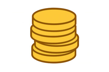 Gold coins stacking, representing financial growth, investment, savings, and increasing wealth with an economic concept