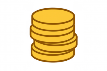 Gold coins stacking, representing financial growth, investment, savings, and increasing wealth with an economic concept
