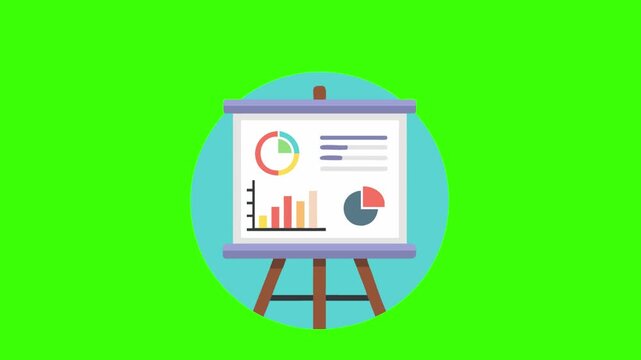 Business Presentation Whiteboard Icon