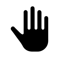 Obraz premium Vector art of hand icon