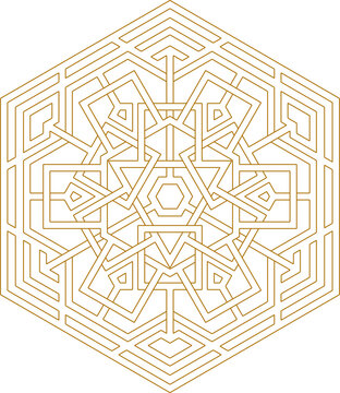 sketch vector illustration silhouette design ornament decoration anagram mandala decoration ethnic traditional abstract modern