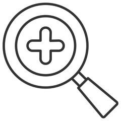 Obraz premium Zoom In Outline Icon