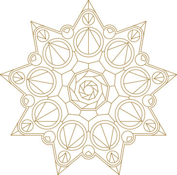 sketch vector illustration silhouette design ornament decoration anagram mandala decoration classic ethnic traditional abstract modern minimalist