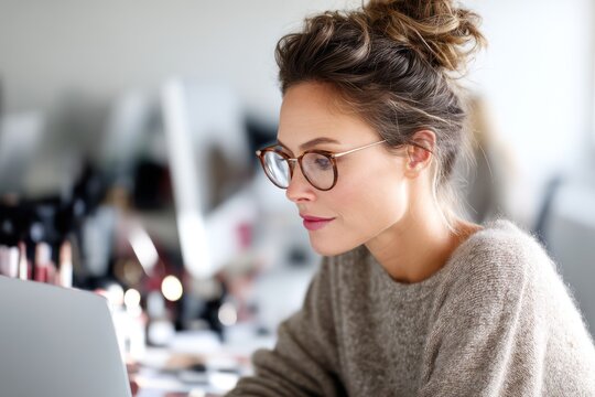 Creative Professional in Makeup at Coworking Desk