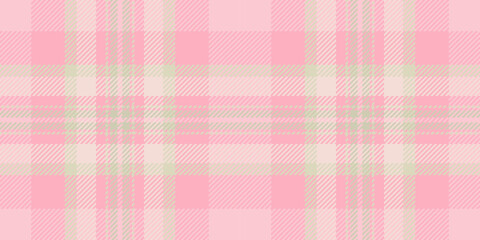 Apparel textile texture fabric, crease background seamless check. Endless vector tartan pattern plaid in light and red colors.