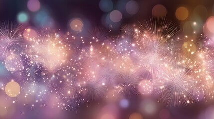 ニューイヤー、パーティー、花火のイメージ