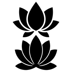 silhouette of lotus icon set.
lotus flower vector
black and white lotus
black and white lotus flower
