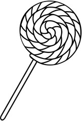 lollipop isolated on white