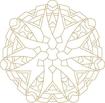 sketch vector illustration silhouette design ornament decoration anagram mandala spiral decoration classic ethnic vintage traditional abstract modern minimalist