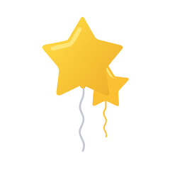 golden star isolated on white background