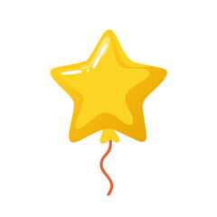 golden star isolated on white background