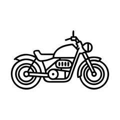 motorcycle icon on white
