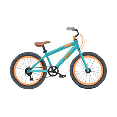 Fototapeta premium bicycle isolated on white background