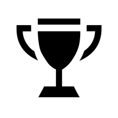 Vector art of trophy silhouette