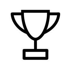 Vector art of trophy outline