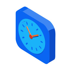 clock on white background