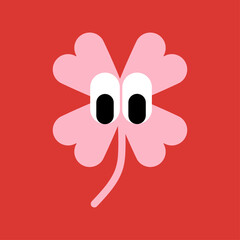Clover with Eyes