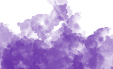 Abstract purple watercolor background isolated on transparent background with a soft, dreamy feel, perfect for adding a touch of elegance