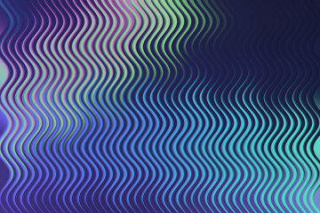 Abstract wavy lines background in blue, purple and green color tones