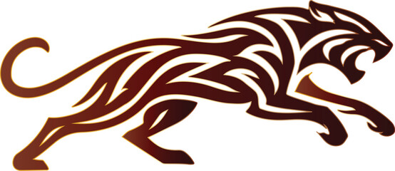 Adobe Illustrator Artwork tiger minimalist logo