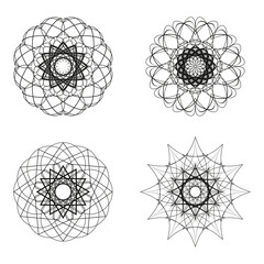 Intricate Geometric Mandala Compositions