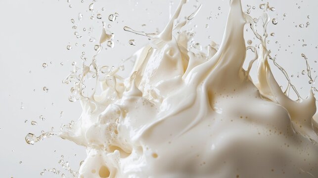 Milk styled splash dynamic liquid food beverage wellness modern artistic composition design