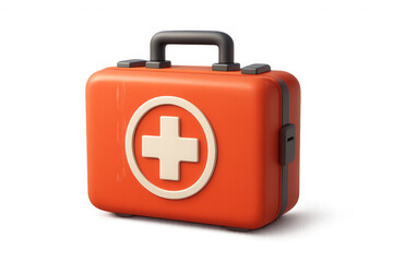 Obraz premium First aid kit 3d icon for health, safety, and medical emergency concepts, on transparent background