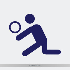Dynamic icon showcasing sport activity, ideal for athletic branding, app design, or fitness campaigns, grab attention with this striking symbol of motion
