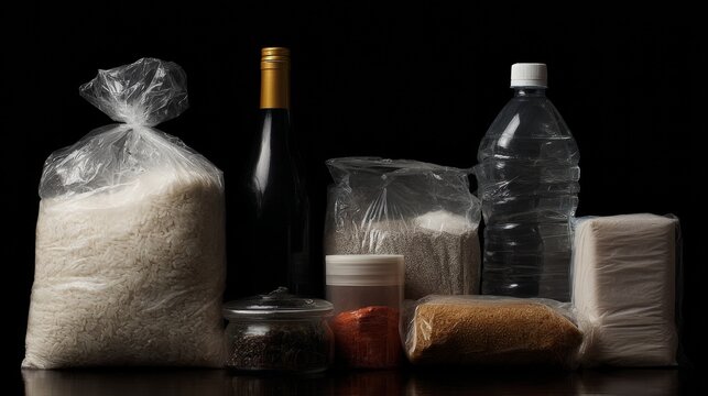 Food packages styled artistic minimal modern composition design arrangement grocery inspiration storage display organized