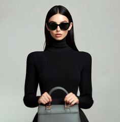  female model wearing sunglasses